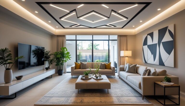 False Ceiling Living Room Designs for Modern Homes