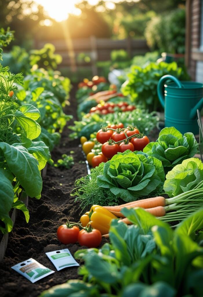Backyard vegetable garden