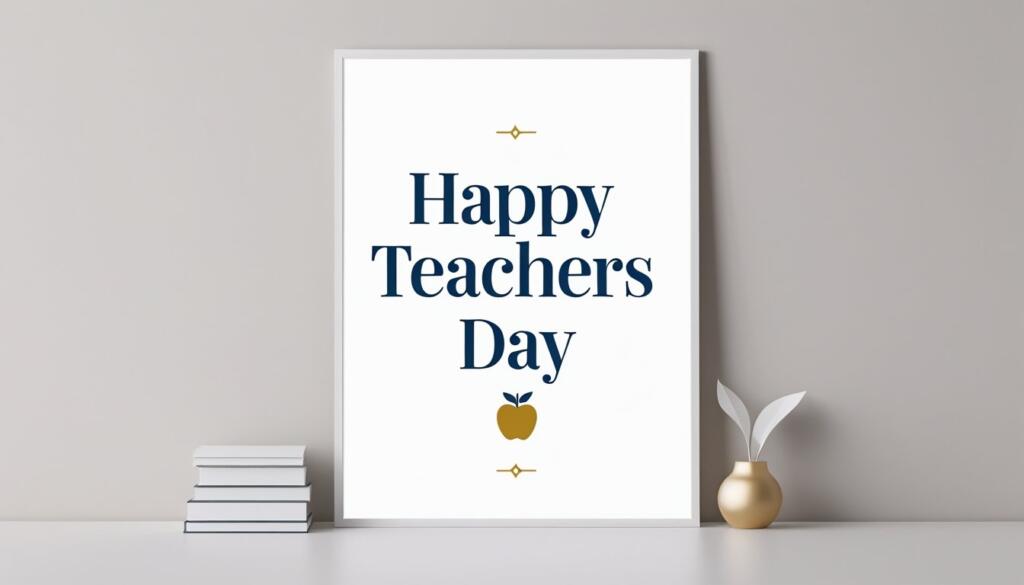 Colorful Teachers Day poster