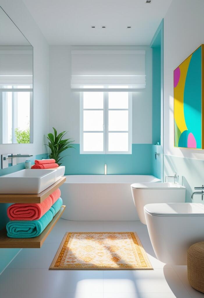 Compact bathroom styling