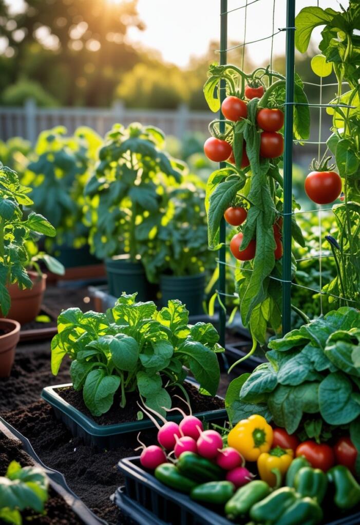 Container vegetable gardening
