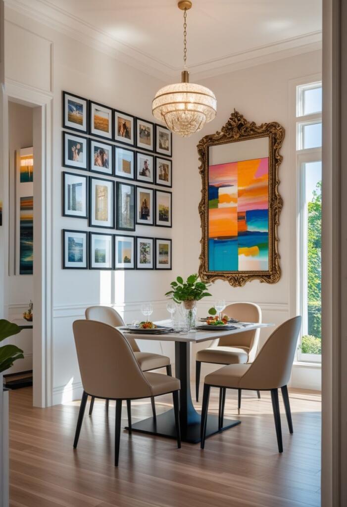 Contemporary dining room styling