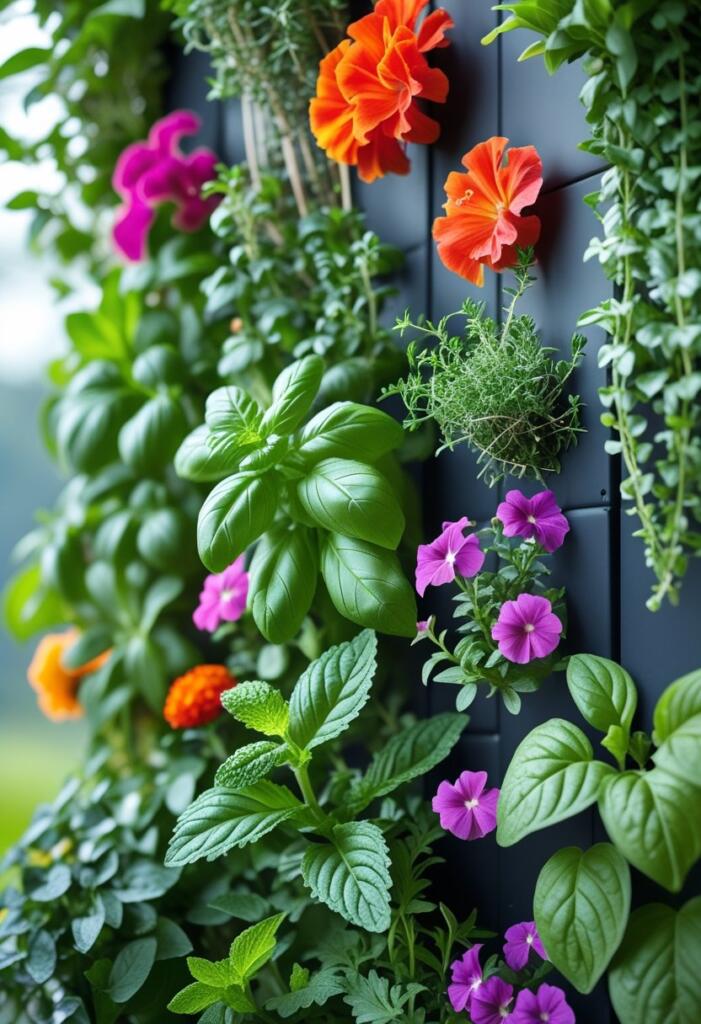 Cozy balcony garden décor