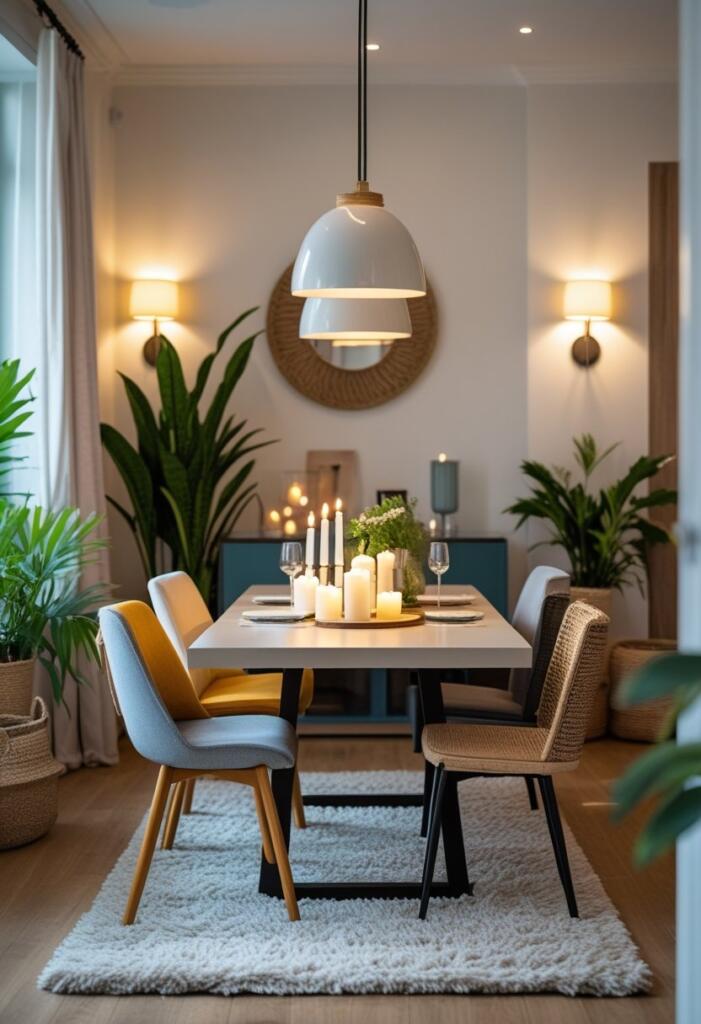 Cozy dining room setup