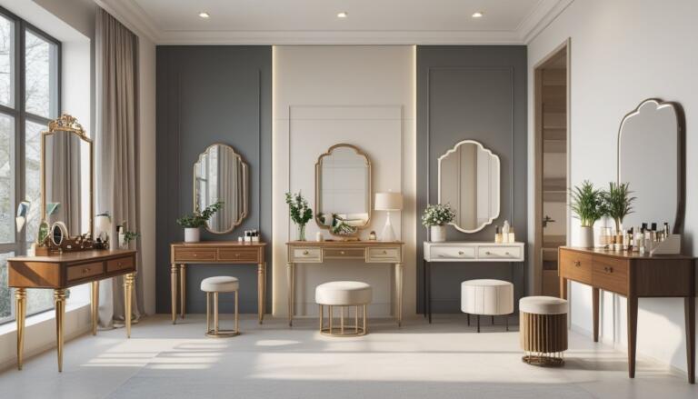 Stylish dressing table designs that suit every bedroom interior and décor style (93 chars)
