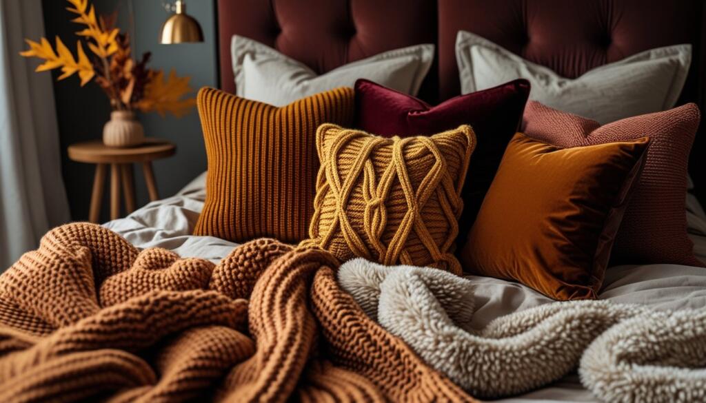 Farmhouse fall bedroom decorations
