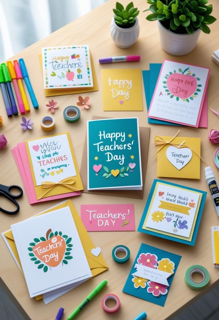 Fun Teachers Day card designs