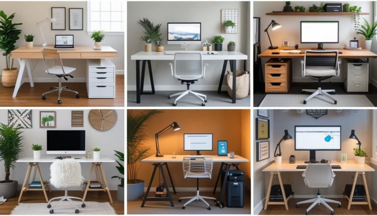 Home office desk ideas for maximizing productivity and adding modern style