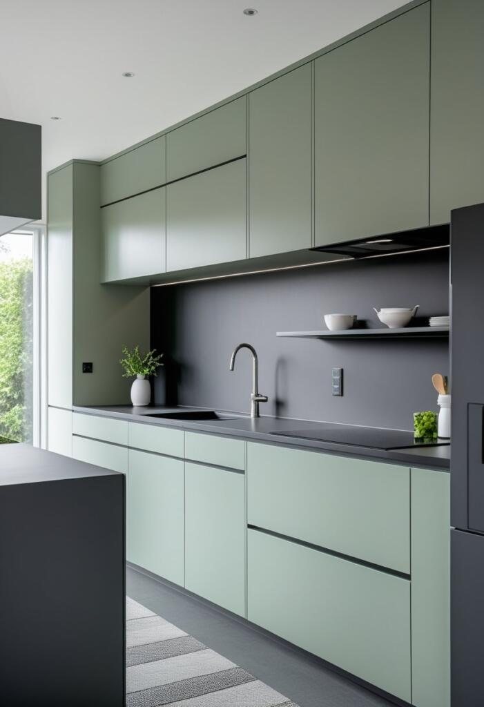 Monochrome Magic Sticking cabinets