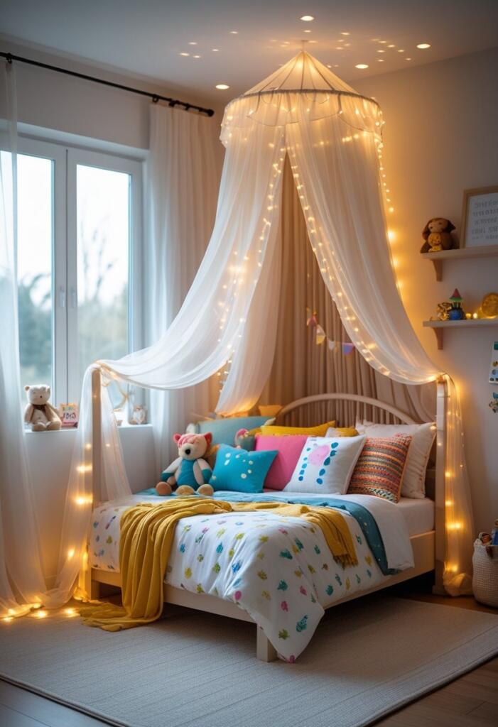 Mosquito net bed canopy kids