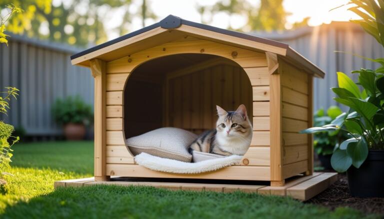 Outdoor cat house ideas