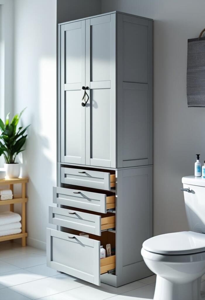Over the toilet storage ideas