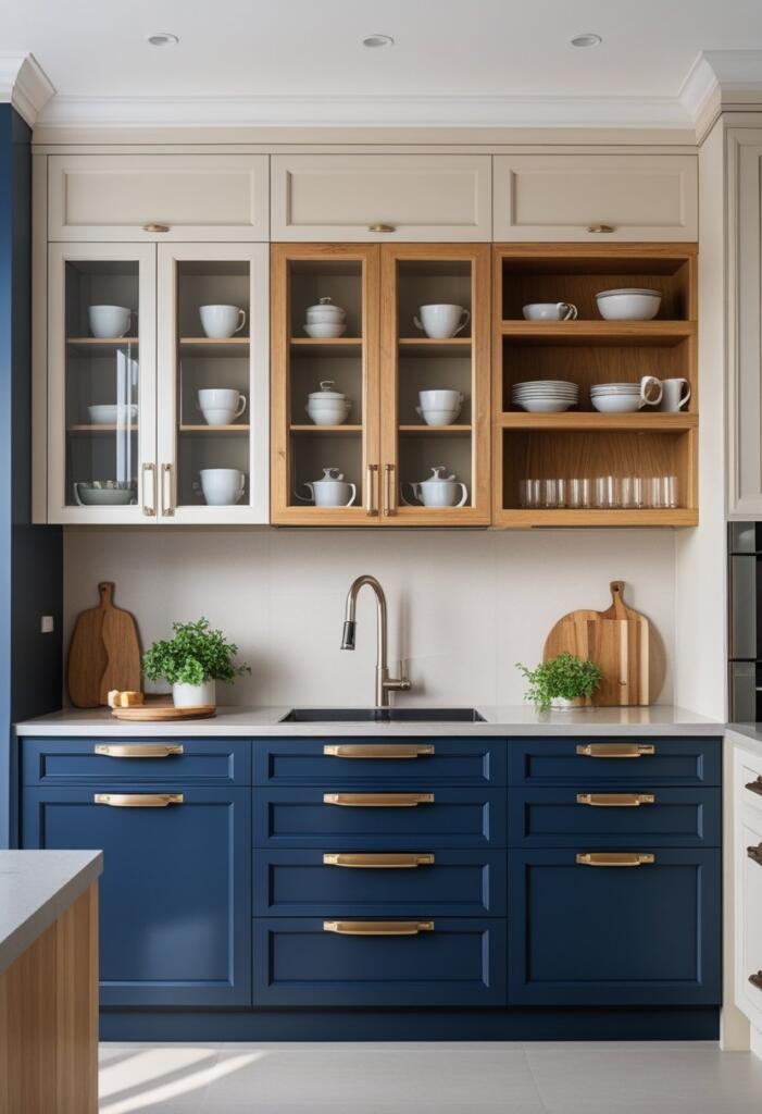 Space-saving kitchen cabinets