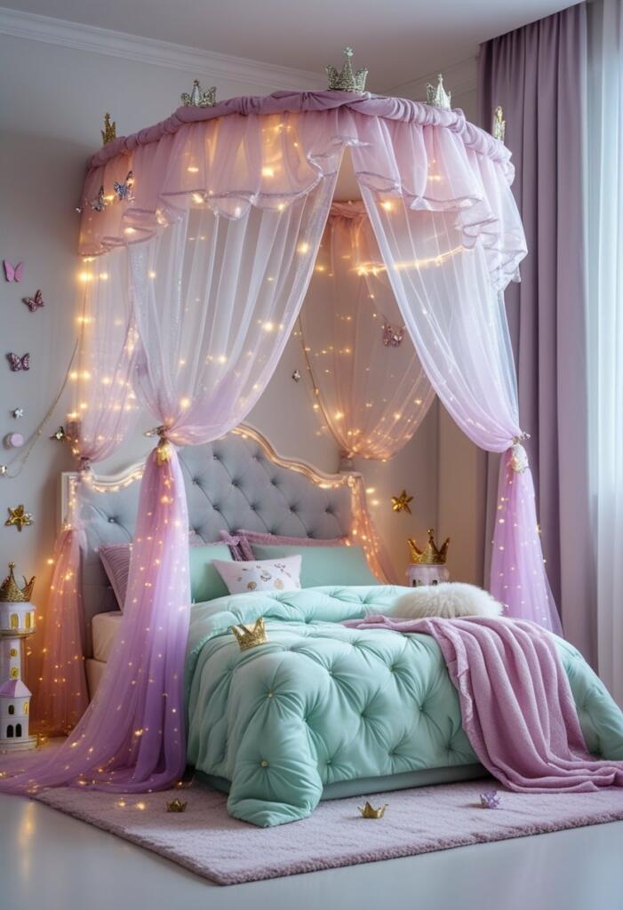 Toddler bed canopy