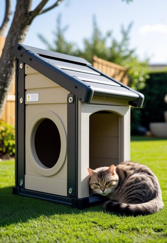 Weatherproof cat shelters