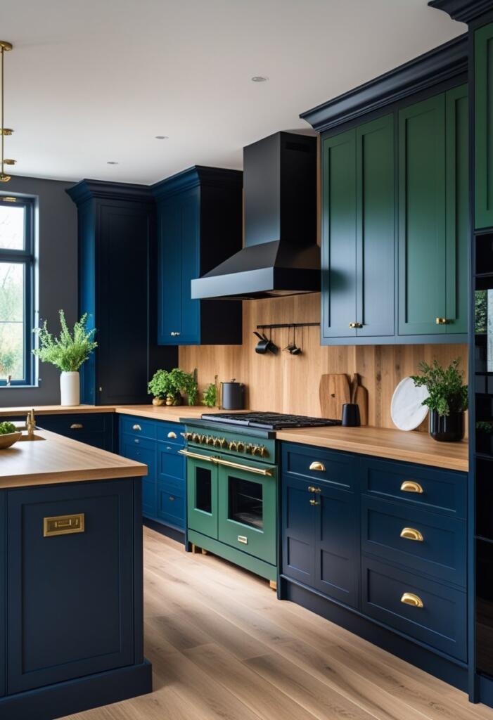 dark kitchen cabinetry