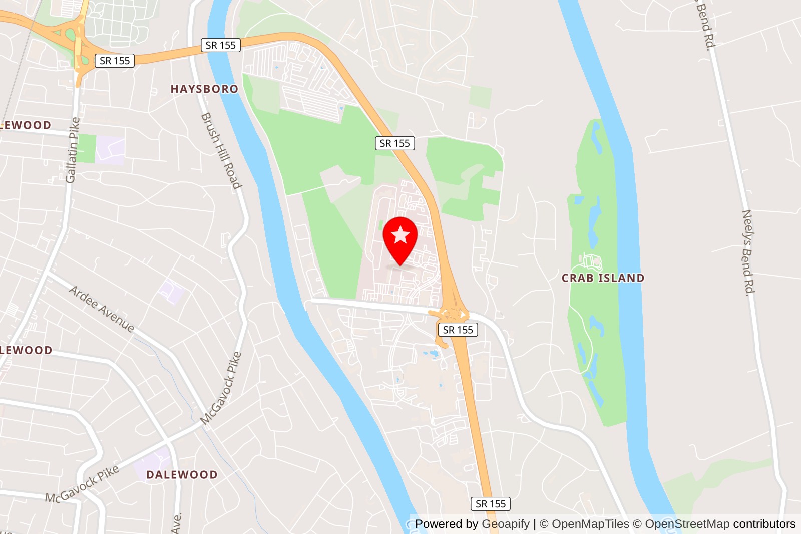  Location of Dashwood Vintage & Flora on Nashville TN map