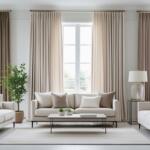 Neutral Living Room Curtains
