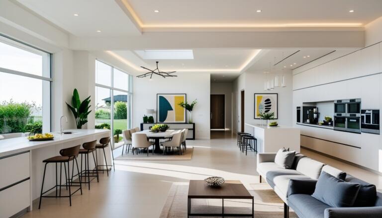 Open Kitchen and Living Room Designs