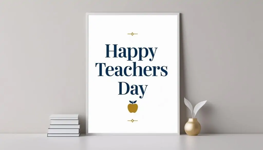 Colorful Teachers Day poster