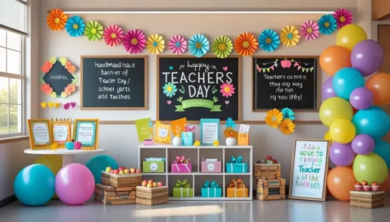 Creative teachers day decor