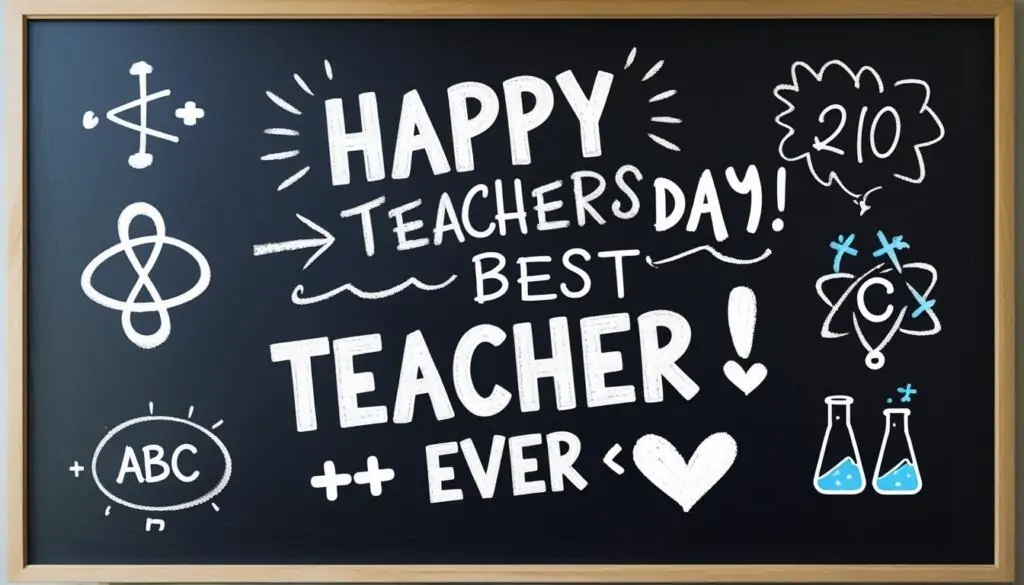 Simple Teachers Day poster ideas