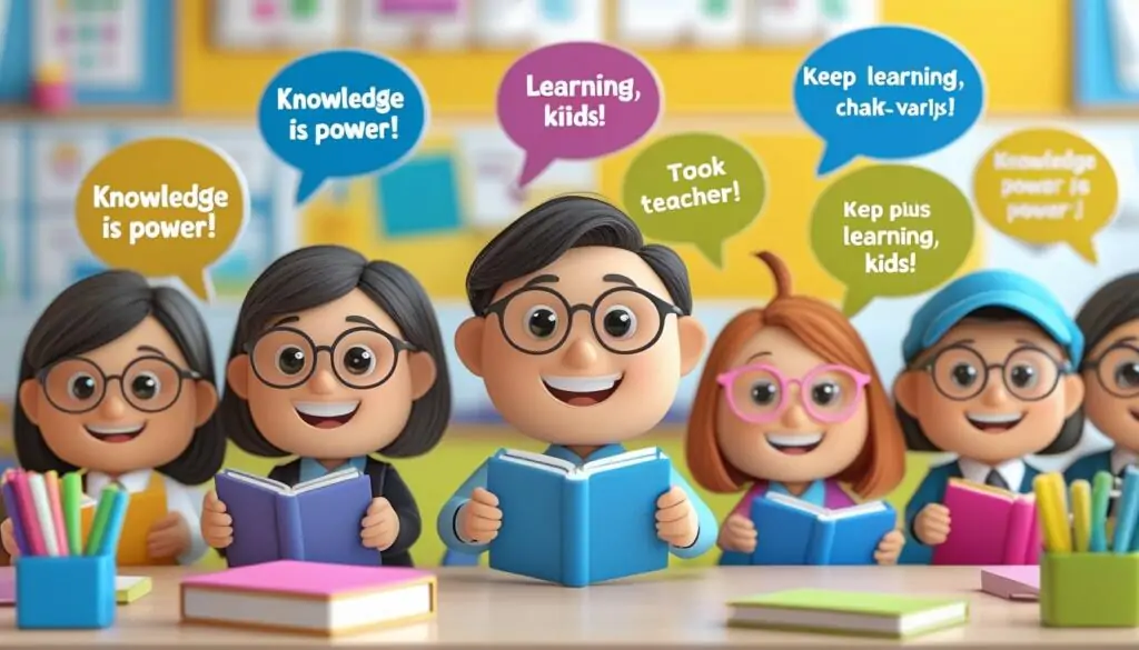 Teachers Day poster with quotes