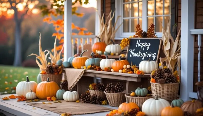 Thanksgiving Decorations Outdoor Cozy, Rustic, and Welcoming Ideas