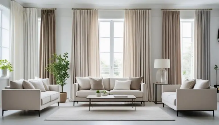 Neutral Living Room Curtains